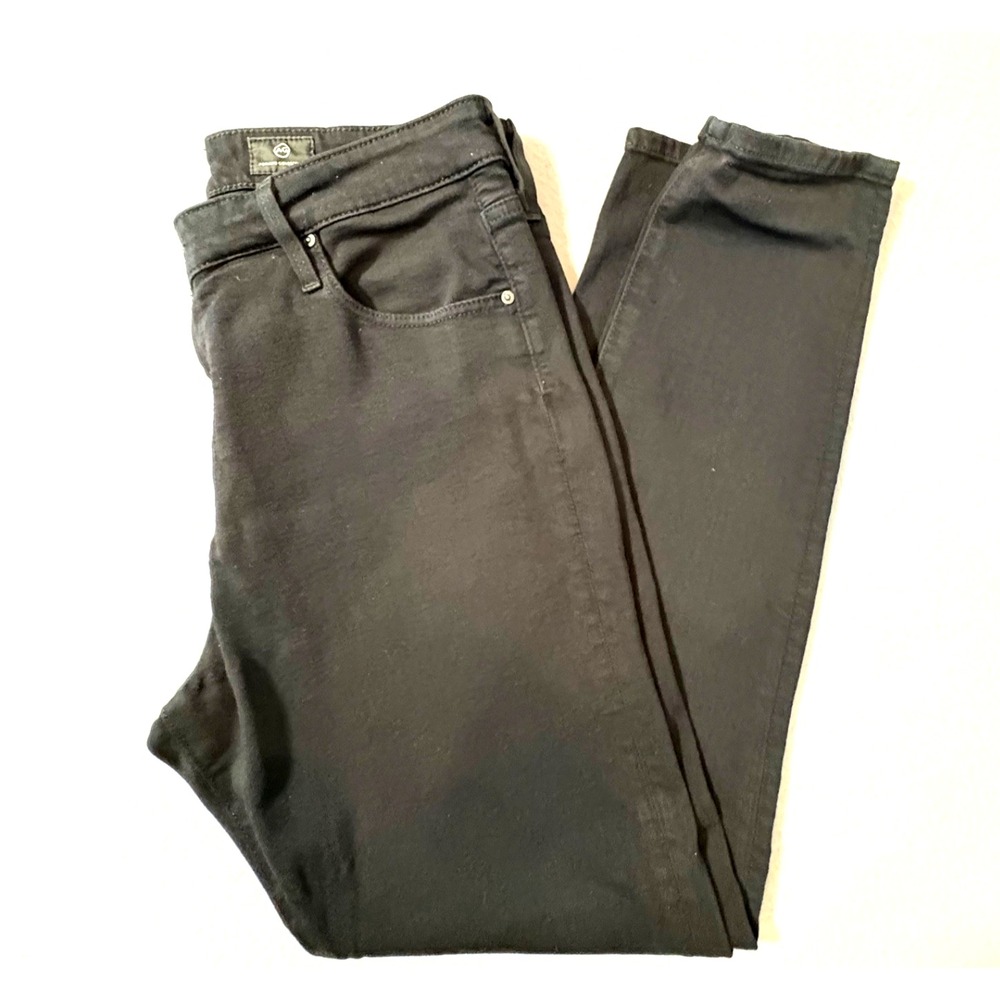 AG Adriano Goldschmied Farrah Skinny Ankle Jean Women32R Black High Rise Stretch
